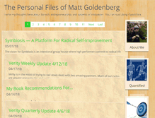 Tablet Screenshot of mattgoldenberg.net